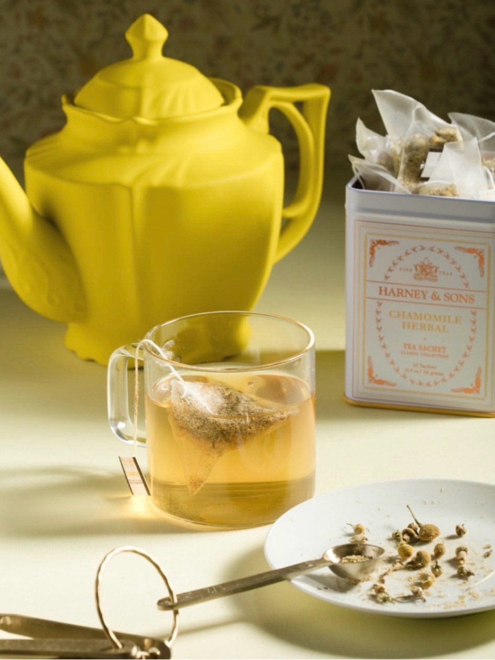 CB2 Bright Yellow Ceramic Teapot